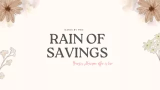 Gargi By PNG - Rain of Savings