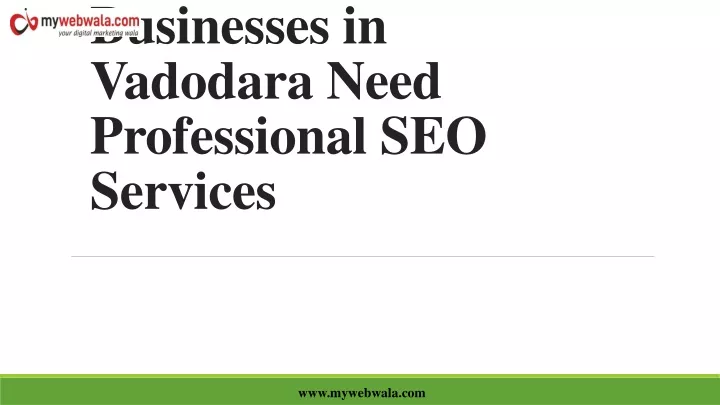 top 5 reasons why businesses in vadodara need professional seo services