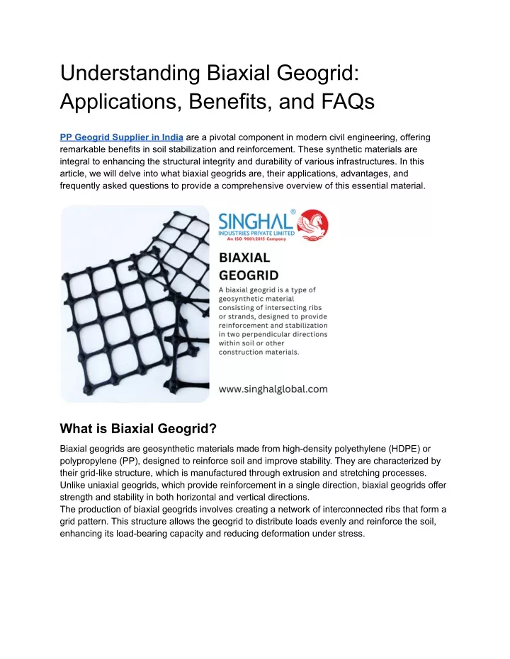 understanding biaxial geogrid applications