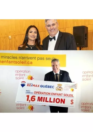 Joelle Bitar & RE/MAX Québec: Invaluable support for Opération Enfant Soleil