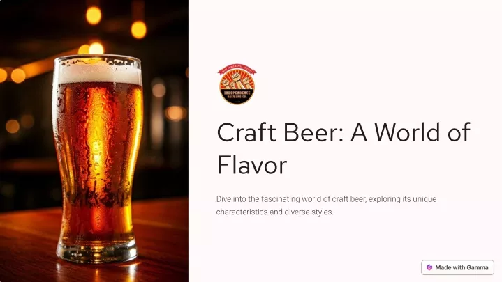 craft beer a world of flavor