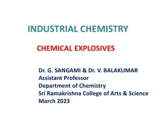 chemical explosives