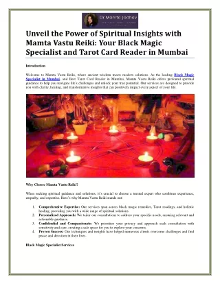 Discover the Best Black Magic Specialist and Tarot Card Reader in Mumbai