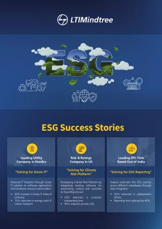 ESG Success Stories: Sustainable Innovations for a Greener Future | LTIMindtree