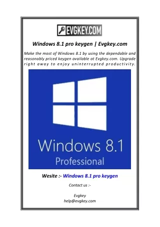 windows 8 1 pro keygen evgkey com