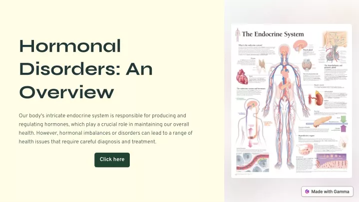 hormonal disorders an overview