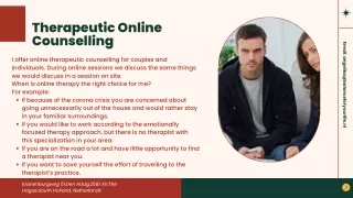 Therapeutic Online Counselling