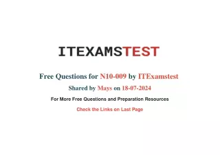 Download N10-009 Exam Dumps for Full Preparation-2024