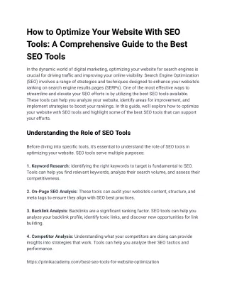 free tools for seo
