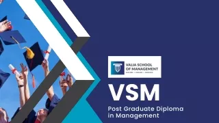 Top PGDM College in India  VSM Course Details & Admissions