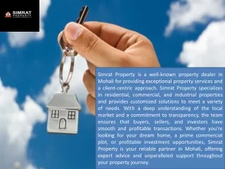Best Property Dealers in Mohali