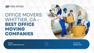 Office Movers Whittier, CA – Best Office Moving Companies