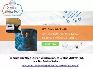 Enhance Your Sleep Comfort with Heating and Cooling Mattress Pads and Bed Cooling Systems