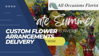 Order Custom Flower Arrangements Delivery in Dallas