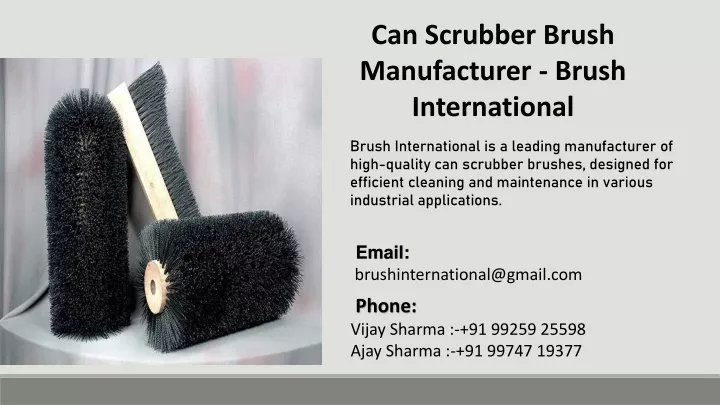 can scrubber brush manufacturer brush