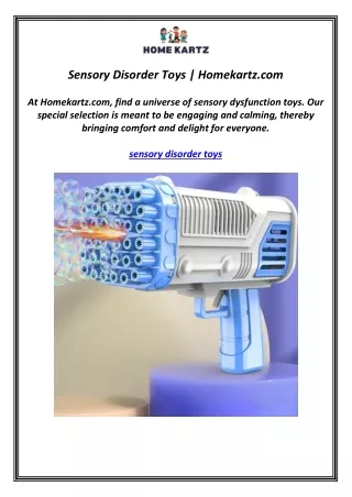 Sensory Disorder Toys | Homekartz.com