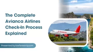 the complete avianca airlines check in process