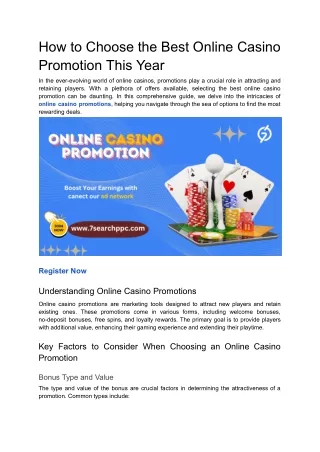 Online Casino Promotion _ Gambling Advertisement Services _ Gambling ad