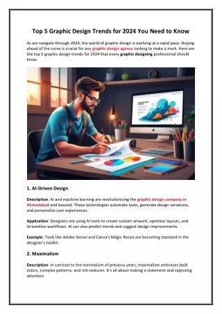 Top 5 Graphic Design Trends for 2024 You Need to Know
