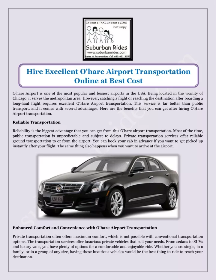 hire excellent o hare airport transportation