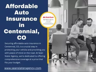 Affordable Auto Insurance in Centennial, CO