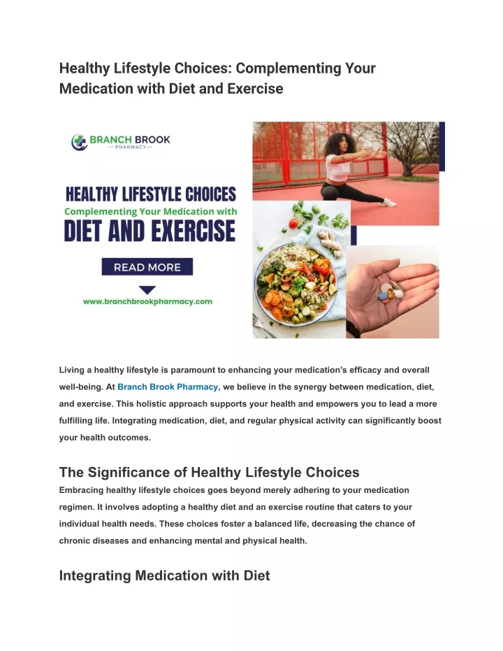 healthy lifestyle choices complementing your