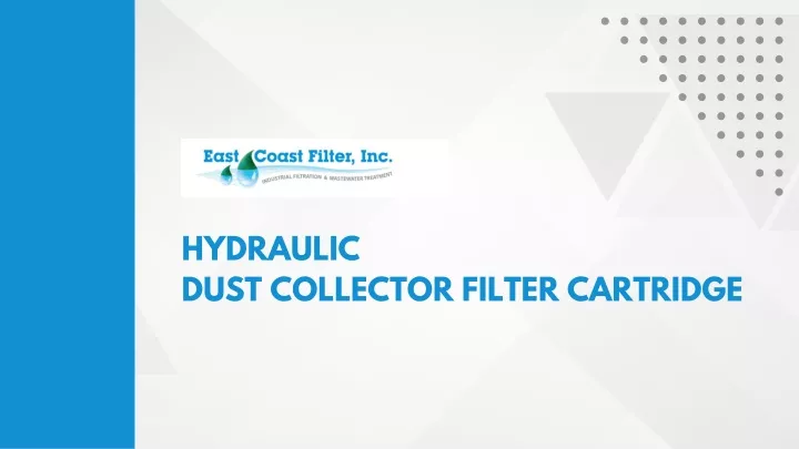 hydraulic dust collector filter cartridge