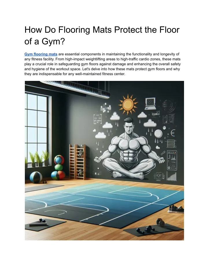 how do flooring mats protect the floor of a gym