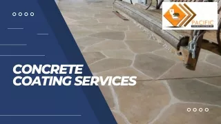 Transform Your Floors with Concrete Coating Services