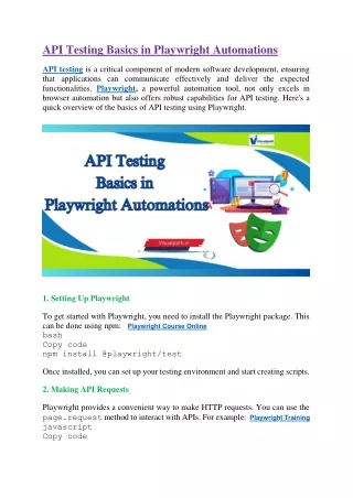 api testing basics in playwright automations