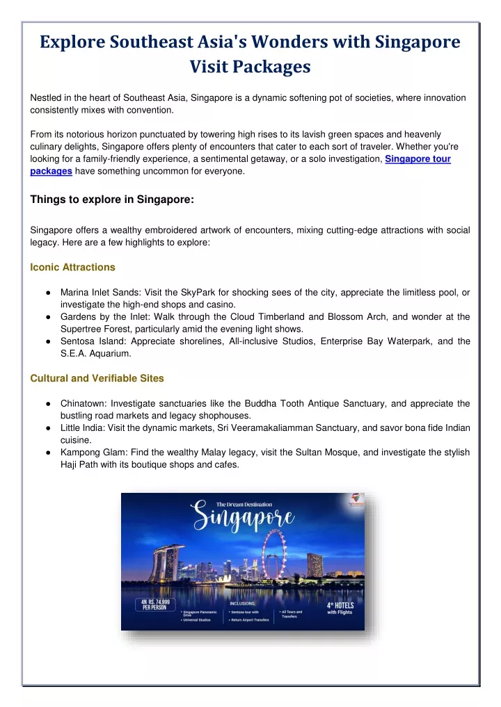 explore southeast asia s wonders with singapore