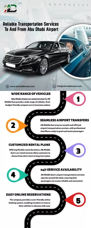 Top 5 Benefits of Abu Dhabi Airport Car Rental and Transportation Services by AB Middle East
