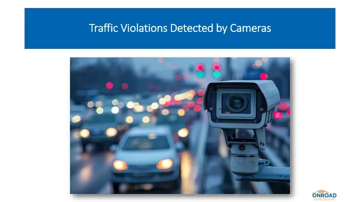 traffic violations detected by cameras