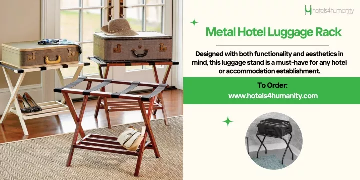 metal hotel luggage rack