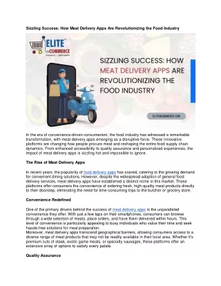 Sizzling Success_How Meat Delivery Apps Are Revolutionizing the Food Industry