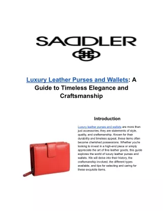 luxury leather purses and wallets a guide