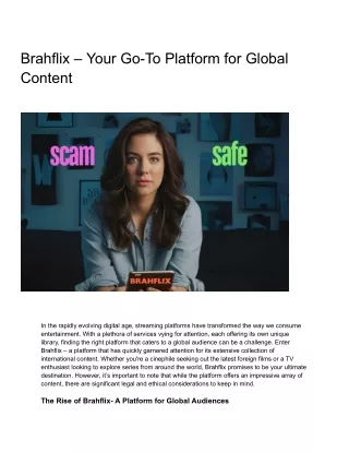 brahflix your go to platform for global content