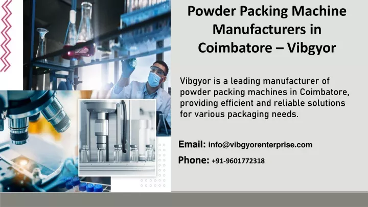 powder packing machine manufacturers