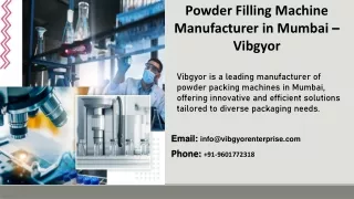 Powder Packing Machine Manufacturers in Mumbai – Vibgyor