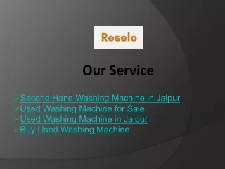 Quality Second Hand and Used Washing Machines in Jaipur