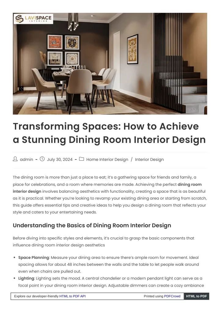 transforming spaces how to achieve a stunning