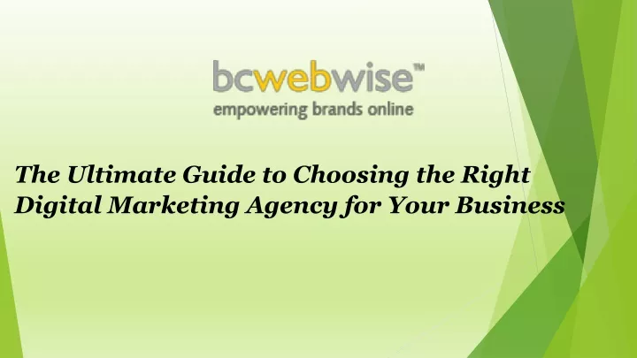 the ultimate guide to choosing the right digital