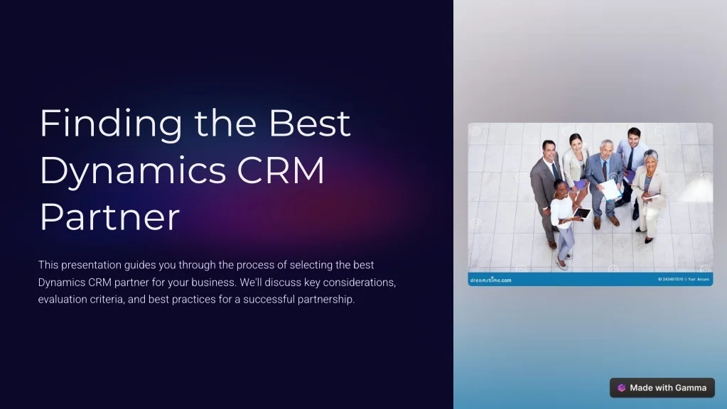 PPT FindingtheBestDynamicsCRMPartner PowerPoint Presentation