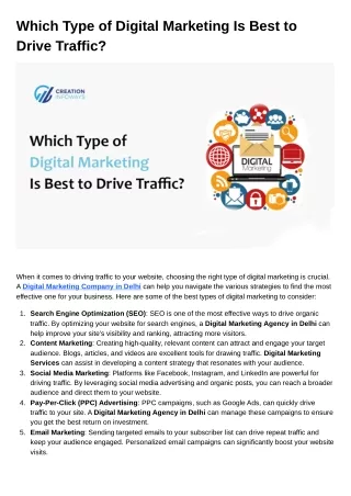 which type of digital marketing is best to drive