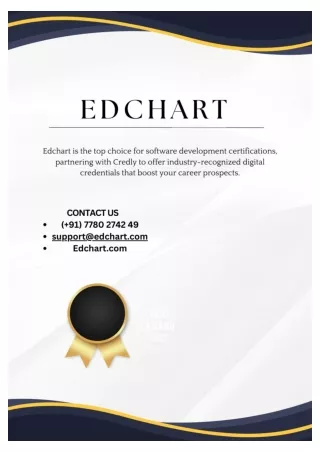 Best Software Development Certification Provider Edchart