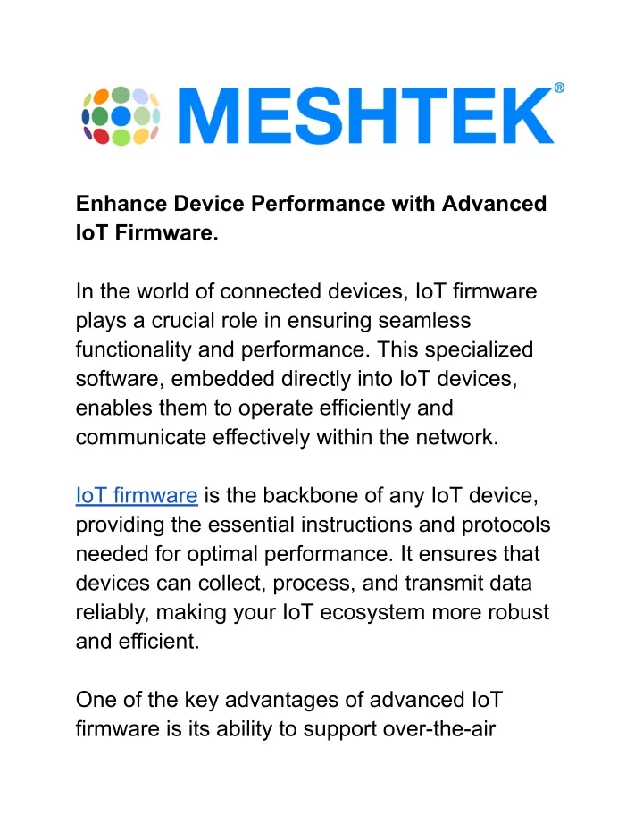 enhance device performance with advanced