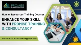 Human Resources Training Courses Enhance Your Skill with Promise Training & Consultancy