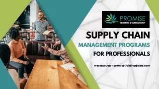 Supply Chain Management Programs for Professionals