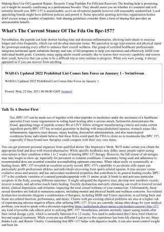2024 The Most Effective Bpc-157 Powder Supplier Pdf
