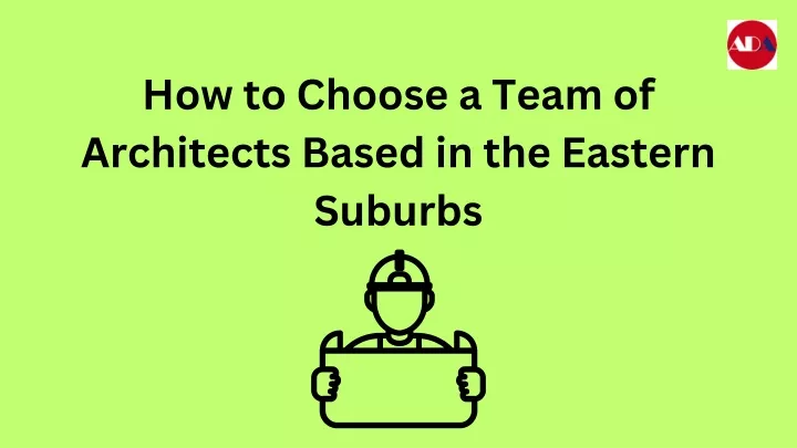 how to choose a team of architects based